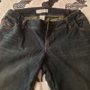 Liz Lange Maternity Jeans Size 4 Elastic Waist